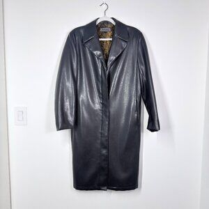 Apropos Faux Leather Trench Coat size M